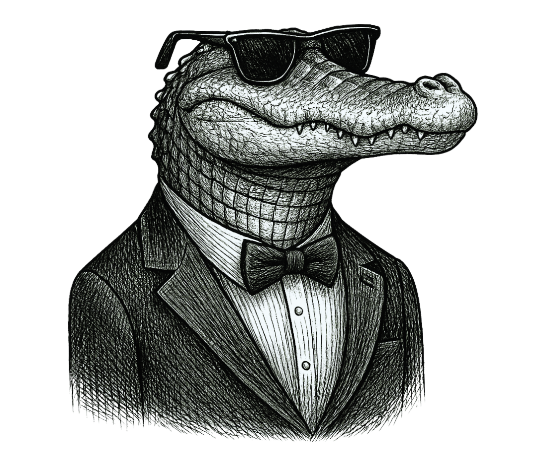 Le Croco en Smoking